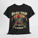 Road Trip Caption Black Color T-Shirt For Unisex Heavy Cotton Tee Road Trip Caption Black Color T-Shirt For Unisex Heavy Cotton Tee