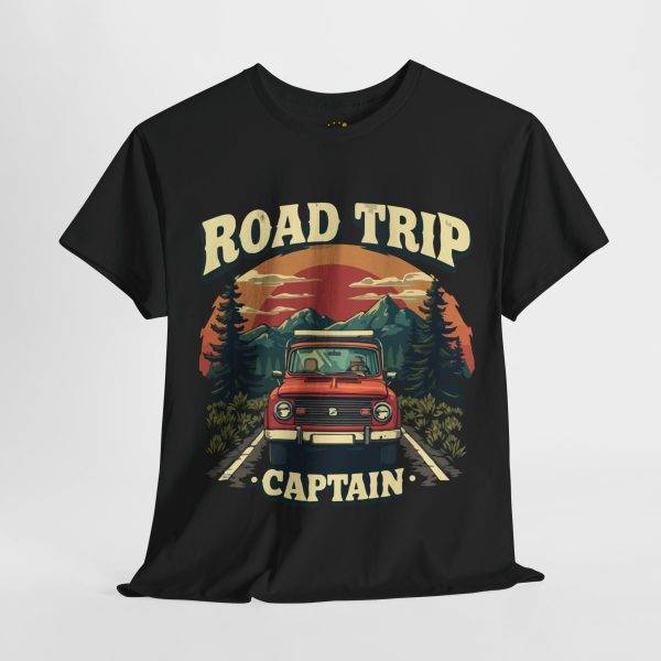 Road Trip Caption Black Color T-Shirt For Unisex Heavy Cotton Tee Road Trip Caption Black Color T-Shirt For Unisex Heavy Cotton Tee