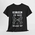 No Pain No Gain Gym Unisex Heavy Cotton Tee - Fitness Motivational Workout Shirt
