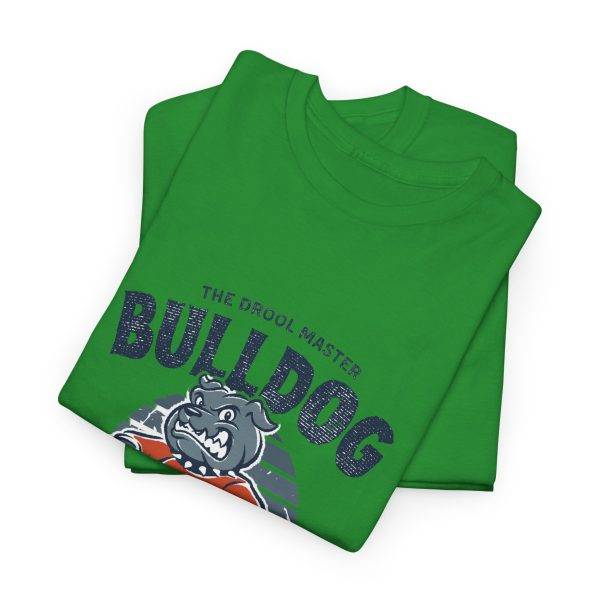 Bulldog Green Color T-Shirt For Unisex Heavy Cotton Tee
