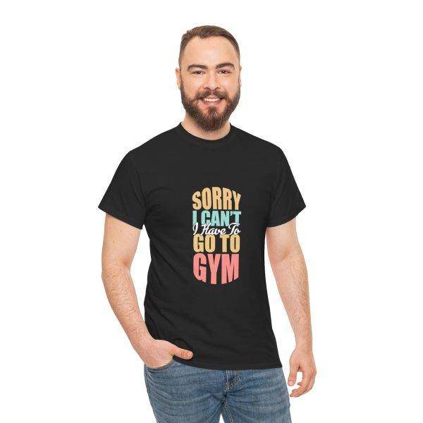 Funny Gym Apology Tee - Unisex Heavy Cotton T-Shirt