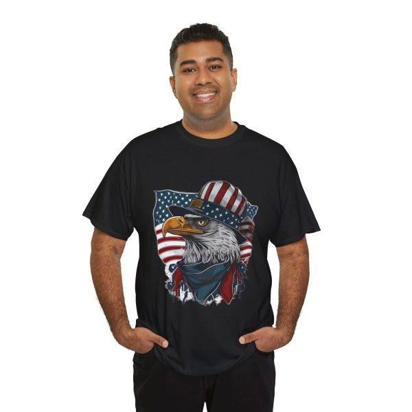 America's Falcon Black Color T-Shirt For Unisex Heavy Cotton Tee