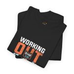 Working out gym is my Therapy Black Color T-Shirt For Unisex Heavy Cotton Tee
