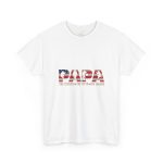 Patriotic Papa Unisex Heavy Cotton Tee - The Veteran, The Myth, The Legend