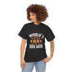 World's Best Dog Mom Unisex Heavy Cotton Tee - Perfect Gift for Dog Lovers