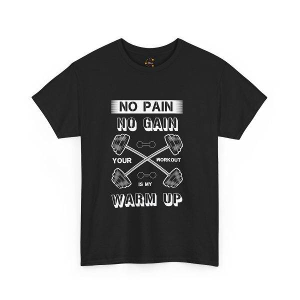 No Pain No Gain Gym Unisex Heavy Cotton Tee - Fitness Motivational Workout Shirt