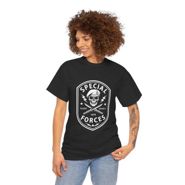 SPECIAL FORCES SILENT DEADLY 1979 Black Color T-Shirt For Unisex Heavy Cotton Tee