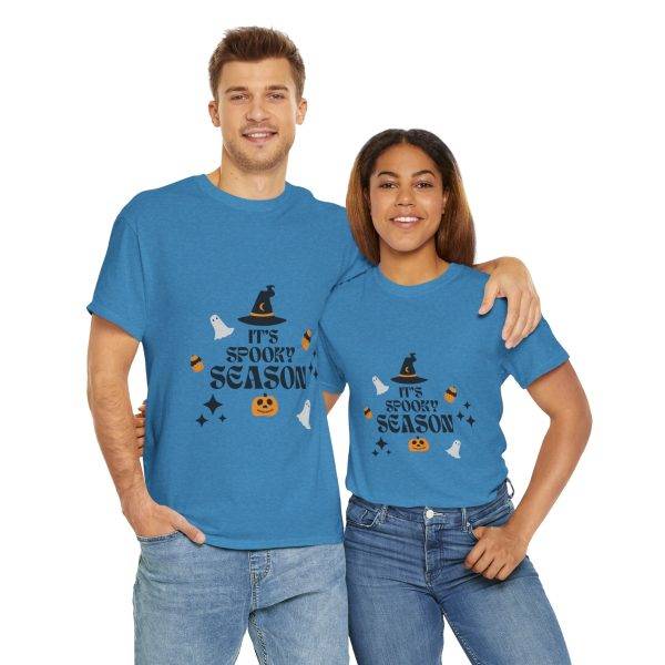 Halloween It's Spooky Season Blue Color T-Shirt For Unisex Heavy Cotton Tee