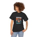 Working out gym is my Therapy Black Color T-Shirt For Unisex Heavy Cotton Tee