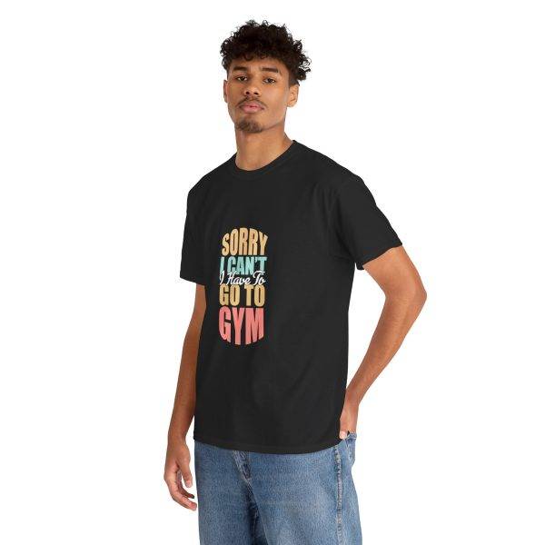 Funny Gym Apology Tee - Unisex Heavy Cotton T-Shirt
