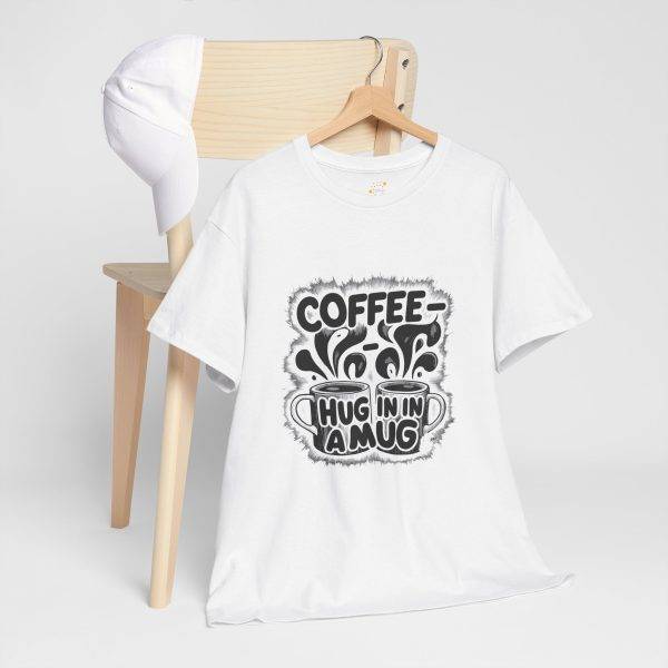 Coffee Hug Unisex Heavy Cotton Tee - Perfect for Coffee Lovers
