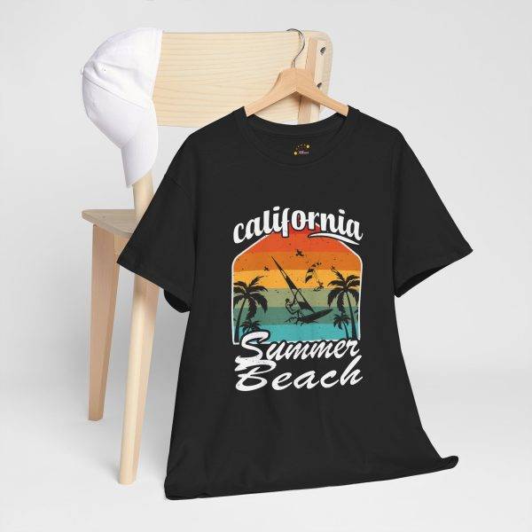 California Summer Beach Unisex Heavy Cotton Tee