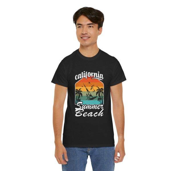California Summer Beach Unisex Heavy Cotton Tee