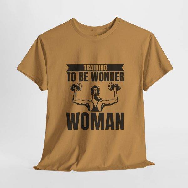 Training to be Wonder Woman Gym Women Heavy Cotton Tee