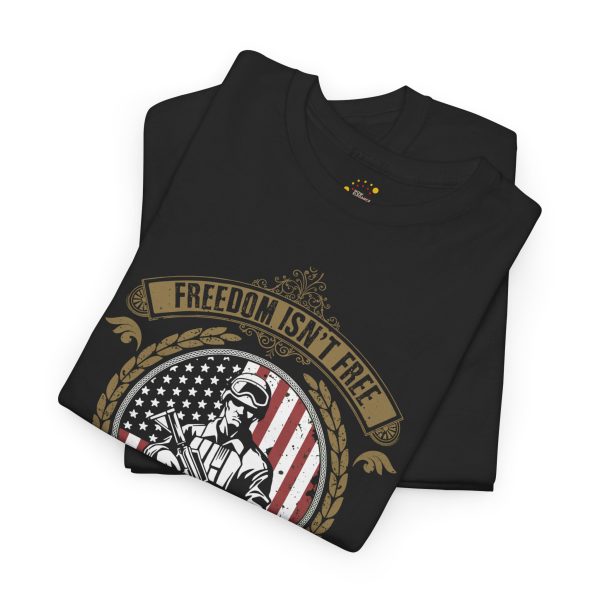USA army freedom isn't not free Black Color T-Shirt For Unisex Heavy Cotton Tee