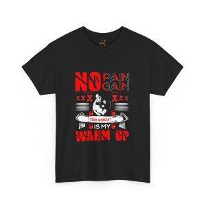 No Pain No Gain GYM Unisex Heavy Cotton Tee - Perfect for Fitness Enthusiasts