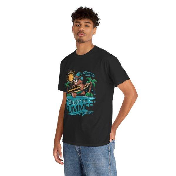 Summer Vibes Unisex Heavy Cotton Tee - Enjoy the Summer Graphic