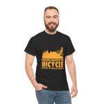 Bicycle Black Color T-Shirt For Unisex Heavy Cotton Tee