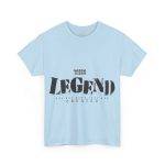 The Legend Blue Color T-Shirt For Unisex Heavy Cotton Tee