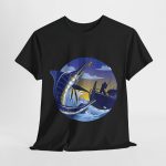 Fishing Black Color T-Shirt For Unisex Heavy Cotton Tee Fishing Black Color T-Shirt For Unisex Heavy Cotton Tee