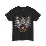 US Army Black Color T-Shirt For Unisex Heavy Cotton Tee