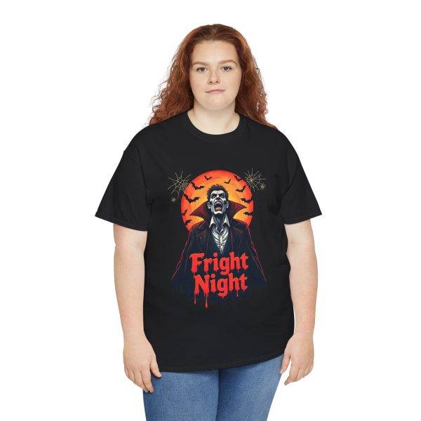 Halloween Fright Night Black Color T-Shirt For Unisex Heavy Cotton Tee