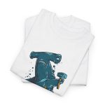 Blue Shark with Hammer T-Shirt For Men Heavy Cotton Tee