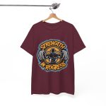 Strength In Progress Maroon Color T-Shirt For Unisex Heavy Cotton Tee
