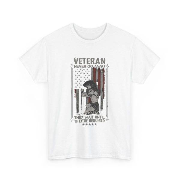 American Veterans White Color Tshirt For Unisex Heavy Cotton Tee