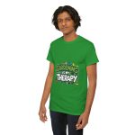 Gardening Is My Therapy Unisex Heavy Cotton Tee - Green Gardening T-Shirt for Plant Lovers