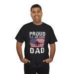 Proud U.S. Air Force Dad Unisex Heavy Cotton Tee - Patriotic Father's Day Gift