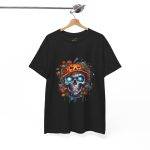 Scary Halloween pumpkin Black Color T-Shirt For Unisex Heavy Cotton Tee