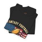 FANTASY FOOTBALL CHAMPION Black Color T-Shirt For Unisex Heavy Cotton Tee
