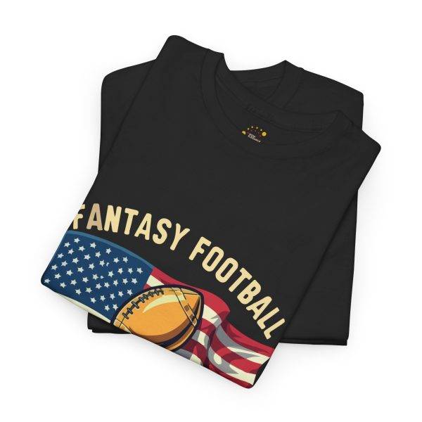 FANTASY FOOTBALL CHAMPION Black Color T-Shirt For Unisex Heavy Cotton Tee