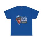 Monkey face A Hipster In Someone Royal Color Tshirt For Unisex Heavy Cotton Tee