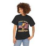 FANTASY FOOTBALL CHAMPION Black Color T-Shirt For Unisex Heavy Cotton Tee