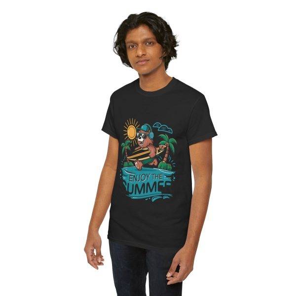 Summer Vibes Unisex Heavy Cotton Tee - Enjoy the Summer Graphic