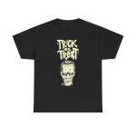 Halloween Frankenstein Trick Or Treat Black Color T-Shirt For Men Heavy Cotton Tee