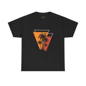 Summer Palm Black Color T-Shirt For Unisex Heavy Cotton Tee Summer Palm Black Color T-Shirt For Unisex Heavy Cotton Tee