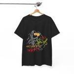 WILD  WAITING FOR THE WAVES Black Color T-Shirt For Unisex Heavy Cotton Tee
