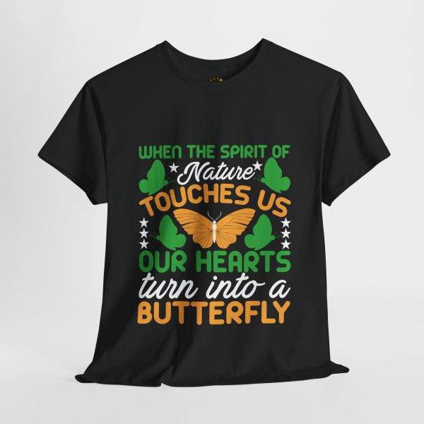 BUTTERFLY Black Color T-Shirt For Unisex Heavy Cotton Tee