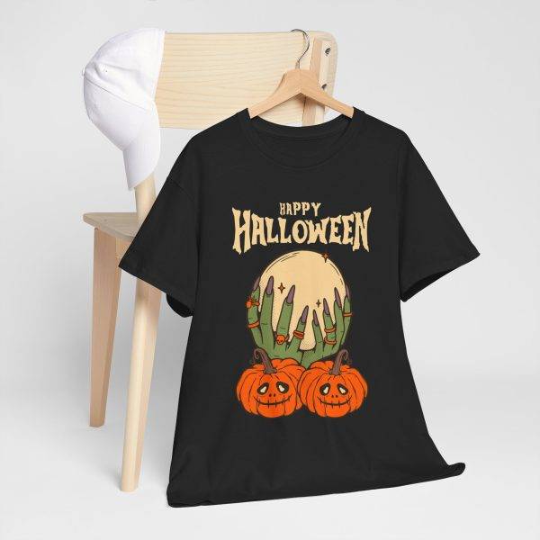 Happy Halloween Black Color T-Shirt For Unisex Heavy Cotton Tee