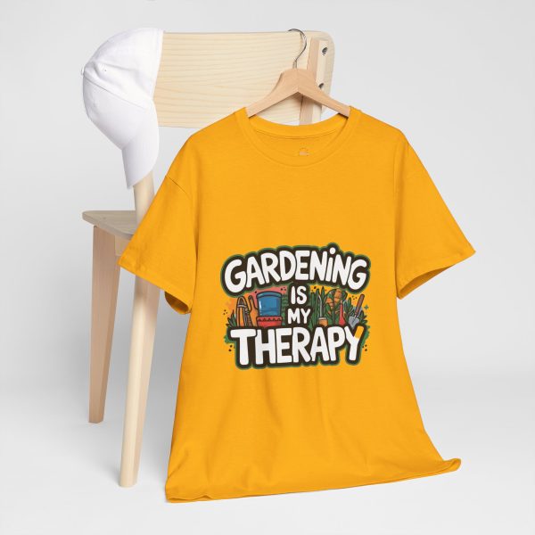 Gardening is My Therapy Unisex Heavy Cotton Tee - Perfect for Garden Lovers