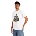 Funky baba white Color T-Shirt For Unisex Heavy Cotton Tee