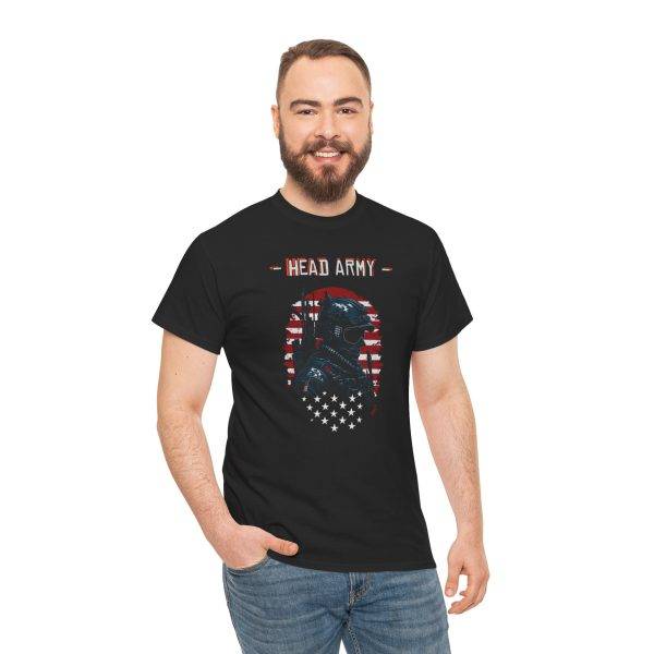 Head Army Unisex Heavy Cotton Tee - Patriotic Graphic Tee for Freedom Lovers