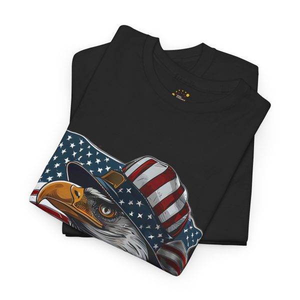 America's Falcon Black Color T-Shirt For Unisex Heavy Cotton Tee