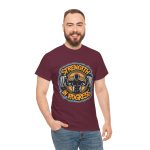 Strength In Progress Maroon Color T-Shirt For Unisex Heavy Cotton Tee