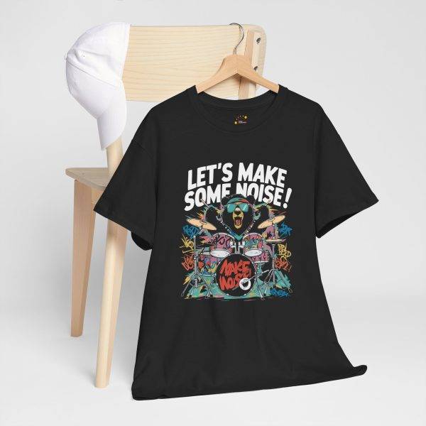 Unisex Heavy Cotton Tee - Let's Make Some Noise! Rock Music Shirt