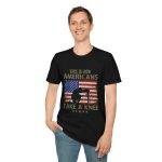 This is how Americans take a knee Black Color T-Shirt For Unisex Soft style T-Shirt
