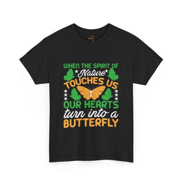 BUTTERFLY Black Color T-Shirt For Unisex Heavy Cotton Tee